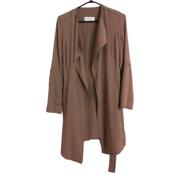 Aritzia Babaton Mauve Earth Quincey Trench Jacket - Picture 3 of 8
